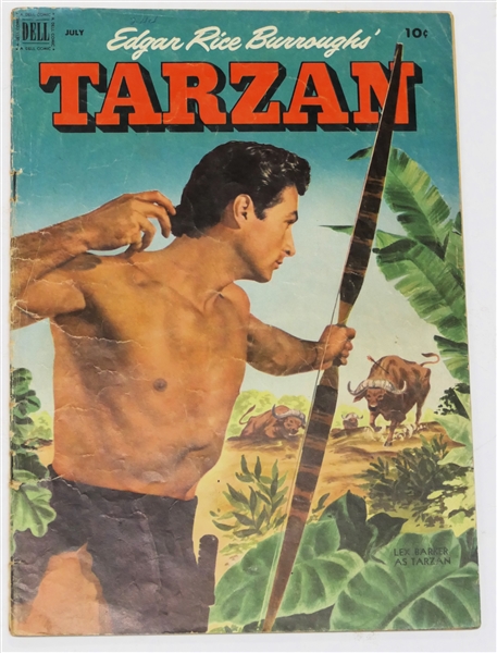  Dell Comics  - Edgar Rice Burroughs Tarzan 10 Cent Comic Book  - 1952 #34