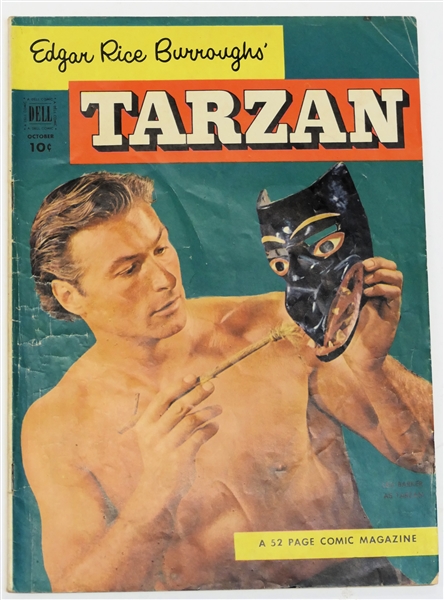  Dell Comics  - Edgar Rice Burroughs Tarzan 10 Cent Comic Book  - 1952 #37