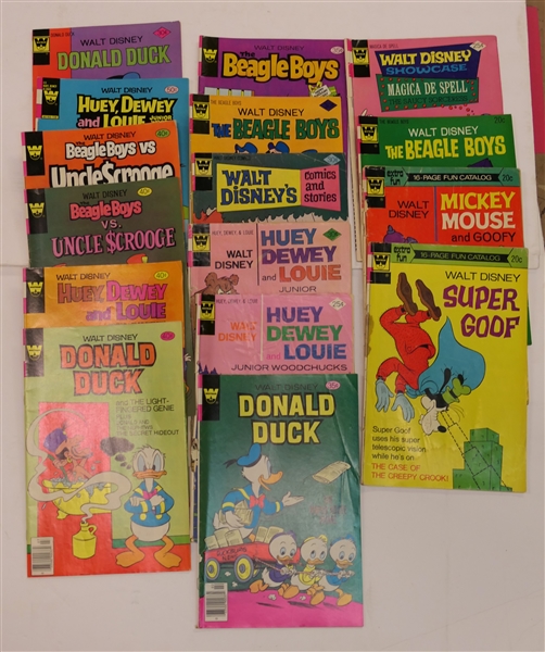 16 - Whitman "Walt Disney" Comic Books - 20 Cent - 40 Cents