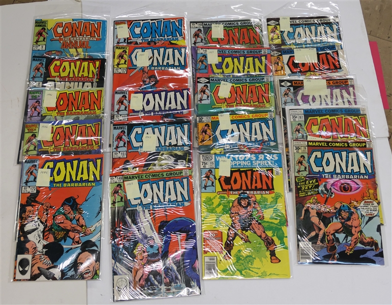 20 - Marvel Comics Group - "Conan the Barbarian" Comic Books and Marvel Annuals 