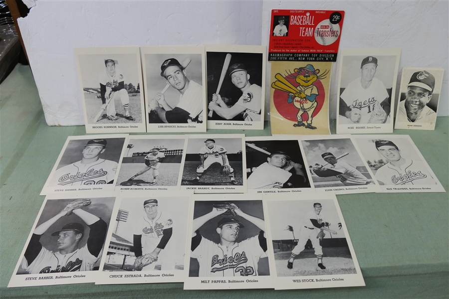 Collection of Jay Publishing - Baltimore Orioles and Detroit Tigers Promotional Pictures 