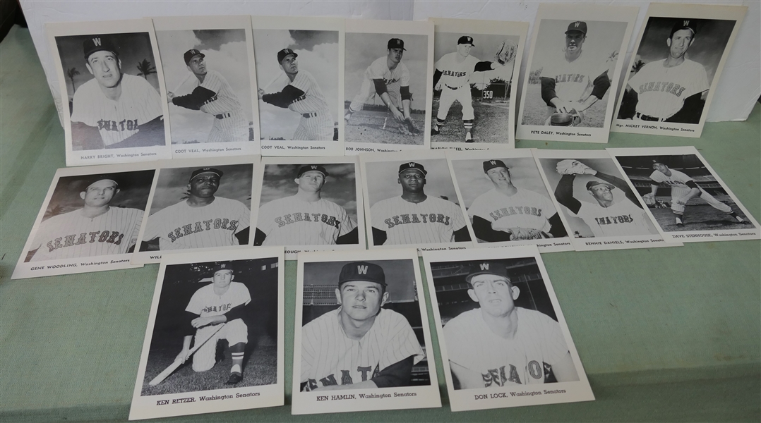 Collection of Jay Publishing Washington Senators Promotional Pictures