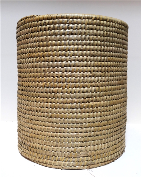 Large Gullah Geechee Handmade Straw Basket - Measures 16" tall 14 1/2" Across