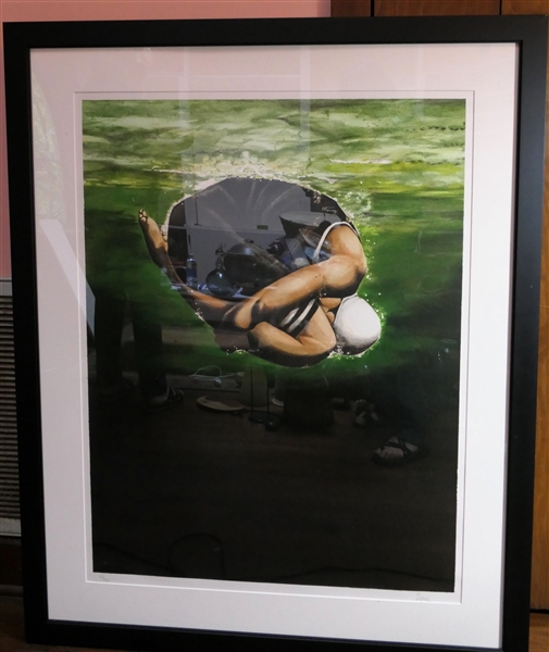 "Quiet Buoyancy" by Eric Zener, 2003 - Artist Signed and Numbered 13/120 - Frame Measures 46" by 37" 