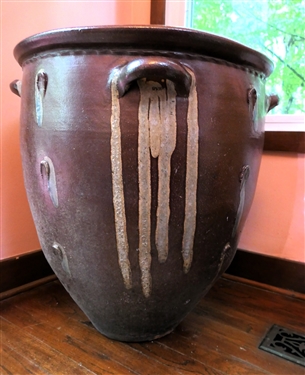 Very Large Mark Hewitt North Carolina Art Pottery Planter -  4 Handles - Has Been Repaired on Side -Measures 25 1/2 Tall 23 1/2 Across