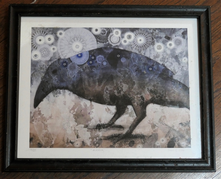 "Mirror" Giclee Print - Artist Signed and Numbered 4/25 by Artist Luna Lee Ray - 2006 - Frame Measures 12 1/2" By 15 1/2" 