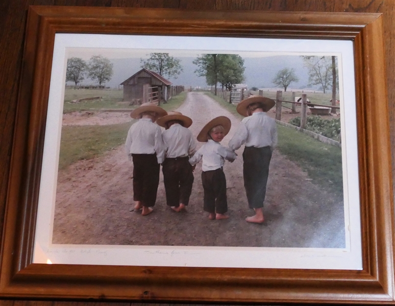 "Brothers Four II" Artist Proof Photograph No. 987 - Artist Bill Thompson Pencil Signed and Numbered - Framed and Matted - Frame Measures 19 1/2" by 23 1/2"