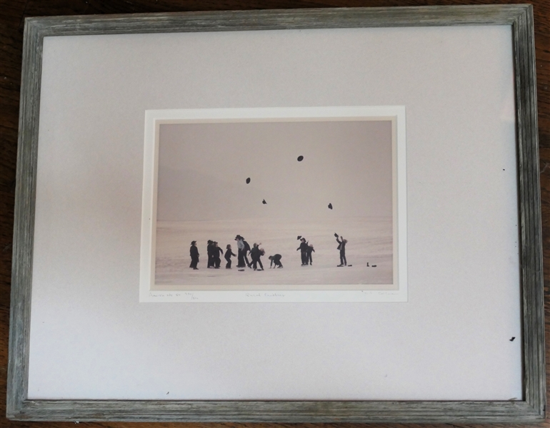 "Rural Frisbees" Amish No, 514 Pencil Signed and Numbered 356/500 Photograph by Bill Coleman - Framed and Matted - Frame Measures 16" by 20" 