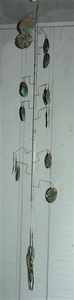 Handmade Metal Garden Mobile - Measures 42" Long