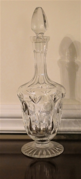 Gorham Crystal "Bamberg" Footed Decanter - Measures 14" Tall 