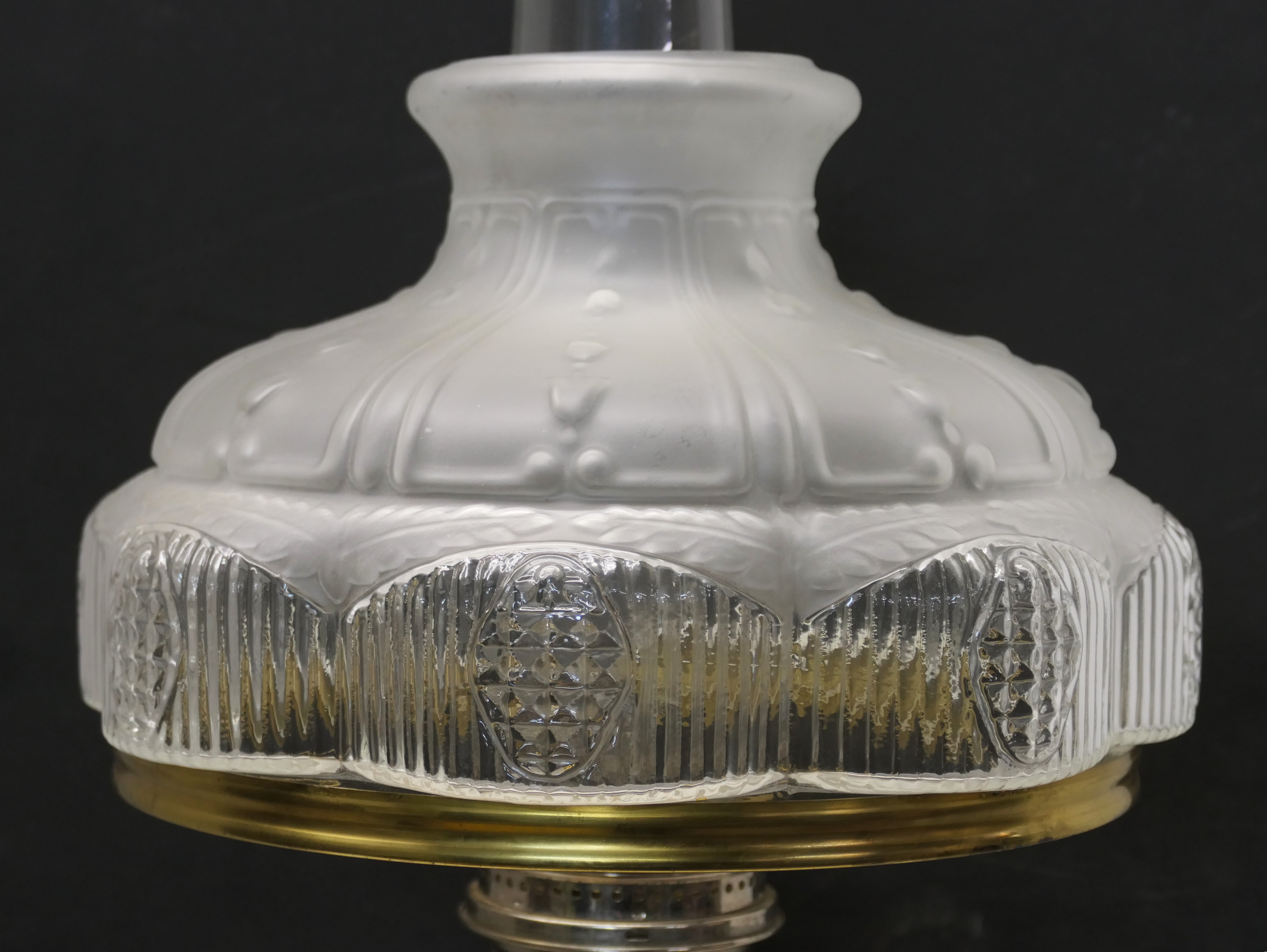 Lot Detail - Pink Aladdin Lincoln Drape Oil Lamp with Satin Glass Shade ...