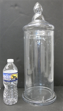 Very Nice Large Apothecary Jar - Measures 19 Tall 6 Across