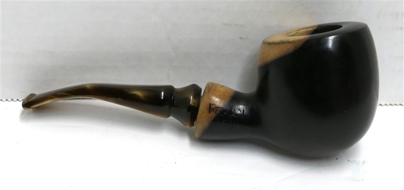 Beautiful Hand Made Perry  Pipe - Marked Perry 2014 Handmade by Jerry Perry, North Carolina- Pearlized Stem - Measures 5 1/4 Long
