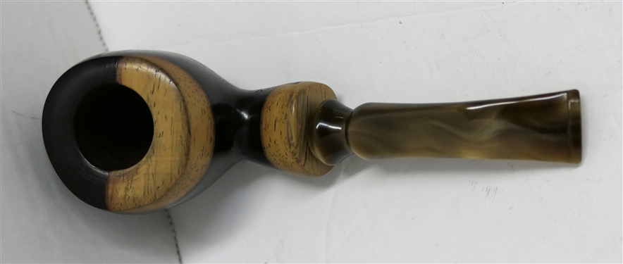 Beautiful Hand Made Perry  Pipe - Marked Perry 2014 Handmade by Jerry Perry, North Carolina- Pearlized Stem - Measures 5 1/4 Long