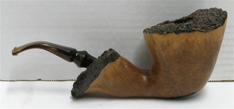 Handmade Perry Pipe - Marked Perry 2003 Handmade by Jerry Perry, North Carolina - Pearlized Stem - Measures 7 5/8 Long - Appears Unused