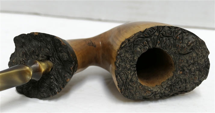 Handmade Perry Pipe - Marked Perry 2003 Handmade by Jerry Perry, North Carolina - Pearlized Stem - Measures 7 5/8 Long - Appears Unused