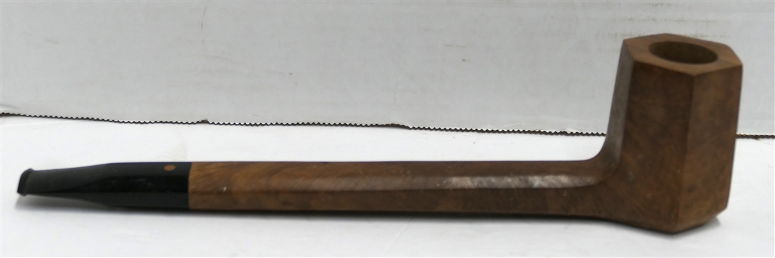 Moretti Recanati Extra Long Estate Pipe - Octagon Shaped Bowl - Measures 10 Long - Appears Unused