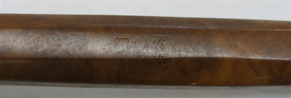 Moretti Recanati Extra Long Estate Pipe - Octagon Shaped Bowl - Measures 10 Long - Appears Unused
