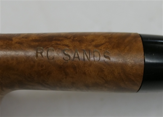 RC Sands Handmade Smoking Pipe - Appears Unused - Marked RC Sands on Underside - Measures 6 1/4 