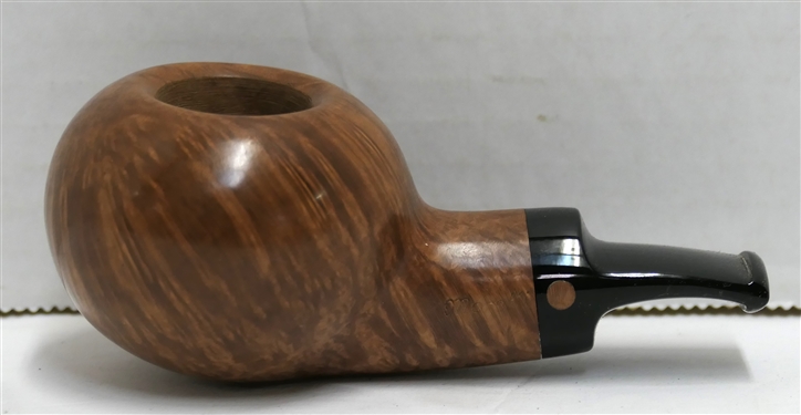 Unusual Small Moretti Smoking Pipe Dated 2017 - Number 5566 - Round Bulbous Bowl - Measures 4 Long - Appears Unused