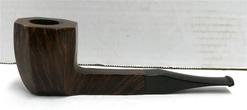 Morel Hand Made in St. Claude France - Smoking Pipe - Octagon Shaped Bowl - Signed in Script on One Side - Flame Grain on Other - Stem Also Marked Morel - Small Chip Around Top Edge - Measures 7 Long