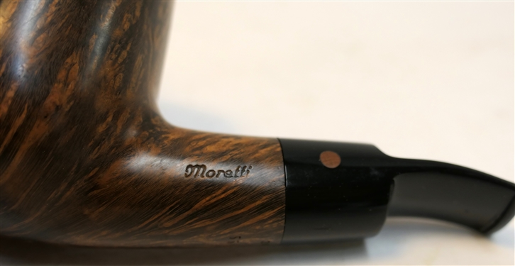Moretti Smoking Pipe Dated 2016 - Number 5555 1 - Beautiful Wood Grain - Shorter Stem- Minimal Use  - Measures 5 Long