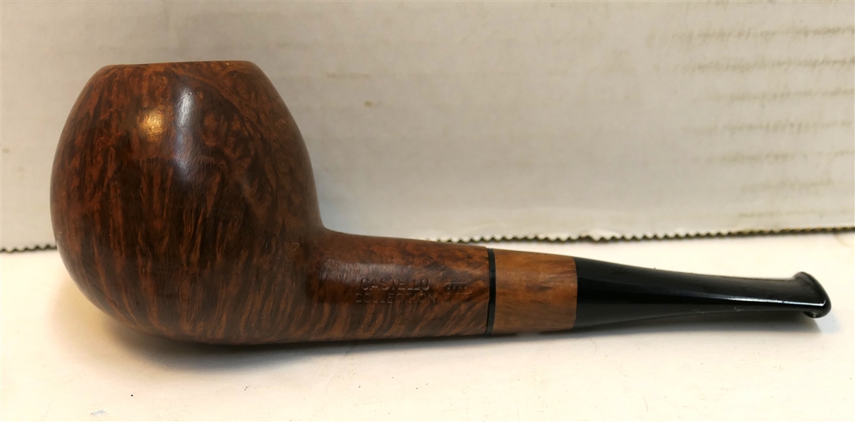 Castello Collection "Carlo Scotti" Smoking Pipe - Made in Cantu Italy - "Hand Made Castello 5" - Measures 5 1/4" Long