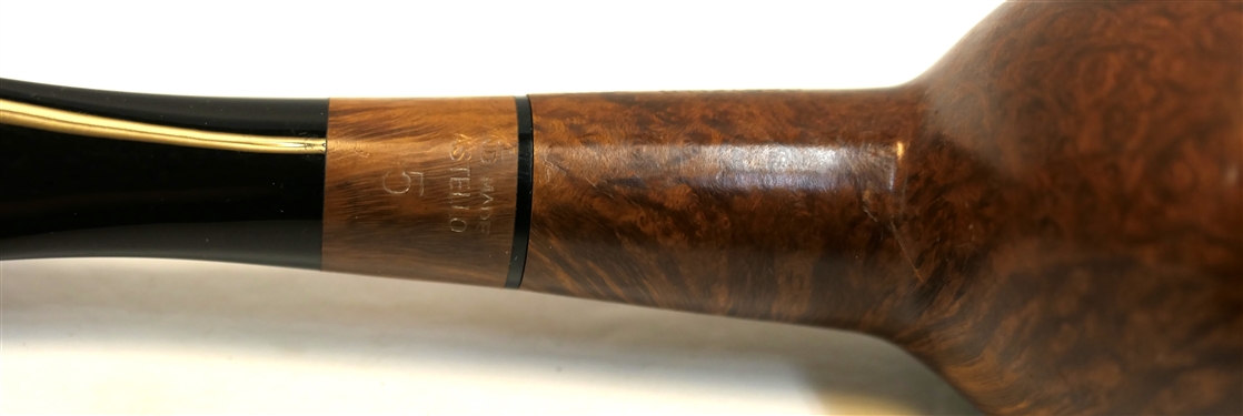 Castello Collection Carlo Scotti Smoking Pipe - Made in Cantu' Italy - Hand Made Castello 5 - Measures 5 1/4 Long