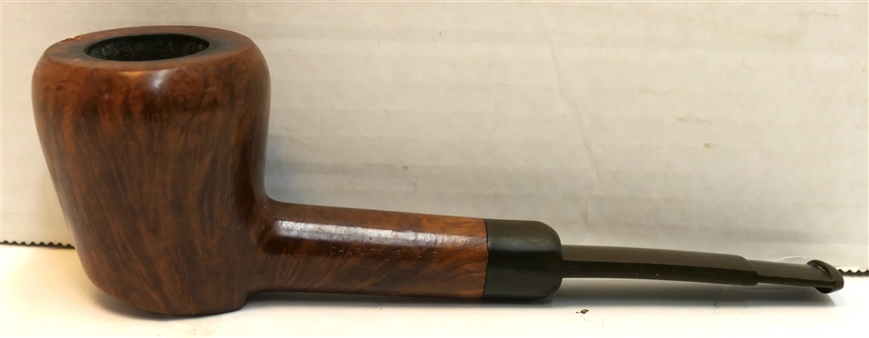 Charatan's Make London England Executive Pipe - Made by Hand in the City of London - Pipe Measures 7 1/2  Long - Small Chip on Top of Bowl 