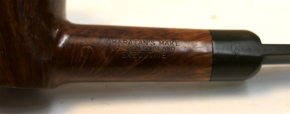 Charatan's Make London England Executive Pipe - Made by Hand in the City of London - Pipe Measures 7 1/2  Long - Small Chip on Top of Bowl 