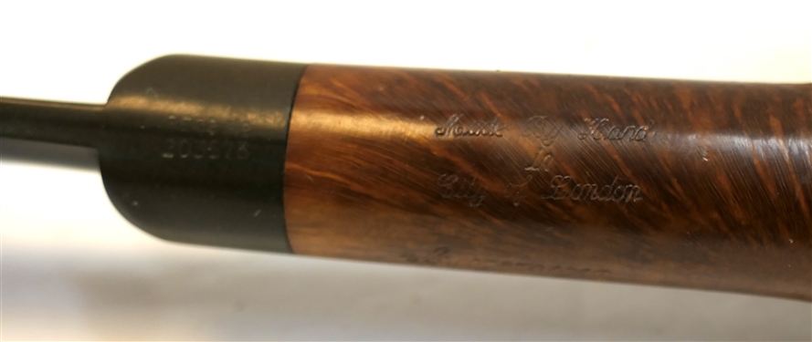 Charatan's Make London England Executive Pipe - Made by Hand in the City of London - Pipe Measures 7 1/2  Long - Small Chip on Top of Bowl 