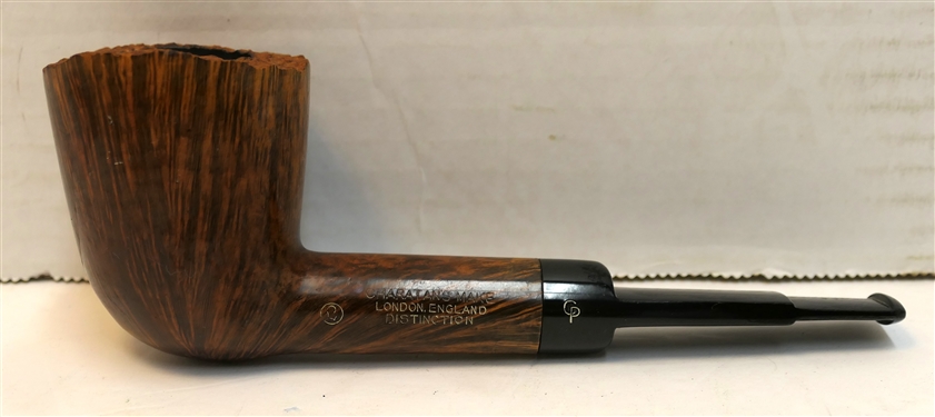 Charatan's Make London, England Distinction Pipe Made by Hand - Live Edge Bowl - Pipe Measures 6 Long