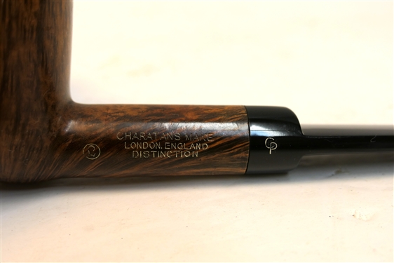 Charatan's Make London, England Distinction Pipe Made by Hand - Live Edge Bowl - Pipe Measures 6 Long