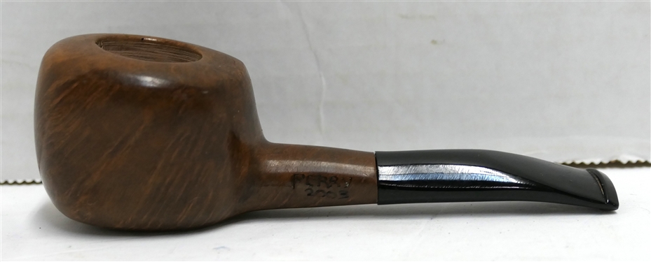Hand Made Perry Pipe Marked Perry 2003 - Smaller Bulbous Pipe - Hand Made by Jerry Perry, North Carolina - Measures 4 3/4 Long