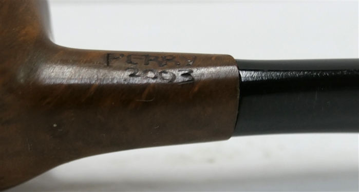 Hand Made Perry Pipe Marked Perry 2003 - Smaller Bulbous Pipe - Hand Made by Jerry Perry, North Carolina - Measures 4 3/4 Long