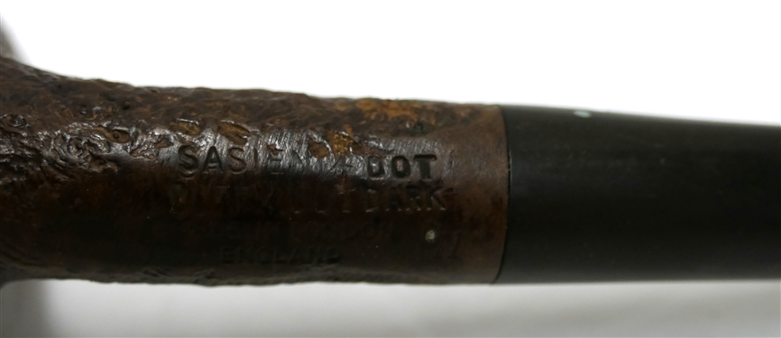 Sasieni 4 DOT RUFF ROOT 6 MADE IN LONDON ENGLAND Pipe - Number 11 - 4 White Dots on Stem - Measures 6 Long