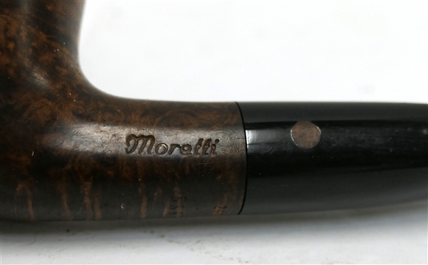 Moretti Smoking Pipe Dated 2016 Number 5558 1 - Measures 5 1/2 Long - Some Small Chips Around Top Edge of Bowl 