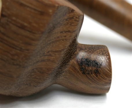 3 Hand Made Perry Pipe Stummels - Dated 2017, 2011, and 2019 - All Hand Made by North Carolina Carver Jerry Perry - 2 Have Broken Stems and 1 Is Missing Stem - Largest Measures 5 3/8 Long,...