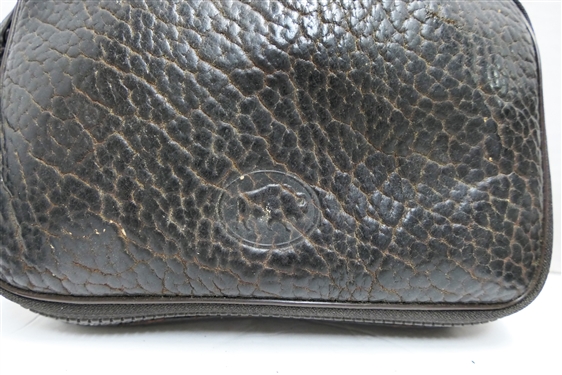 Martin Wess - Made in Germany Pipe Case - Pebbled Leather with Embossed Buffalo and Decatur Industries Walnut  9 Pipe Holder 