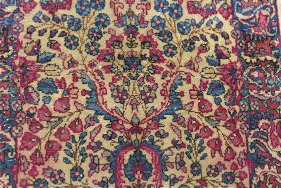Antique Persian / Oriental Rug - Very Finely Woven - Rug Measures 48 by 23 