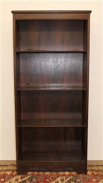 Mahogany Book Shelf - Great Size - Measures 52 Tall 24 by 9 1/4
