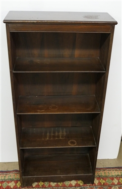 Mahogany Book Shelf - Great Size - Measures 52 Tall 24 by 9 1/4