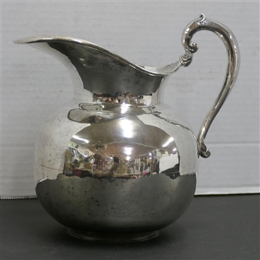 Mexico Sterling Silver Water Picher - Marked Hecho En Mexico Sterling Silver 925 - Measures 7 Tall - Weighs 607.8 Grams 