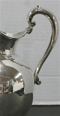 Mexico Sterling Silver Water Picher - Marked Hecho En Mexico Sterling Silver 925 - Measures 7 Tall - Weighs 607.8 Grams 