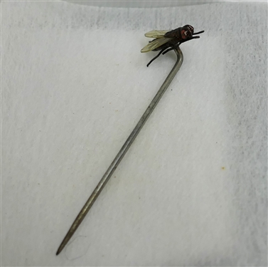 Victorian Realistic Fly Insect Stick Pin - Pin Measures 2 Long Fly Measures 1/2 