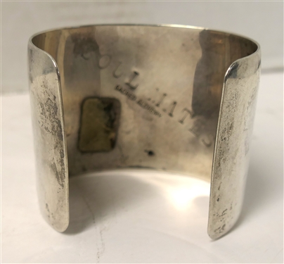 Rebecca Collins, Dallas Texas  Soul Mates - Sacred Alchemy Sterling Silver Wide Cuff Bracelet -Bracelet  Measures 2 Wide 