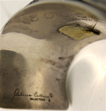 Rebecca Collins, Dallas Texas  Soul Mates - Sacred Alchemy Sterling Silver Wide Cuff Bracelet -Bracelet  Measures 2 Wide 