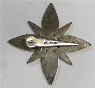 John Hardy Flower Barrette or Clip - Measures 2 Wide - Signed John Hardy and JH 