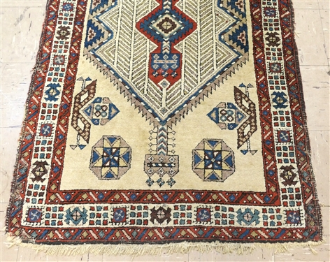 Persian Serab Runner - Some Wear Around Edges - Measures 84 By 34 