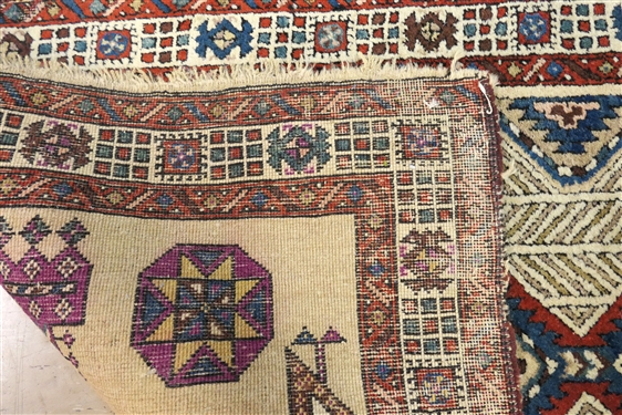 Persian Serab Runner - Some Wear Around Edges - Measures 84 By 34 